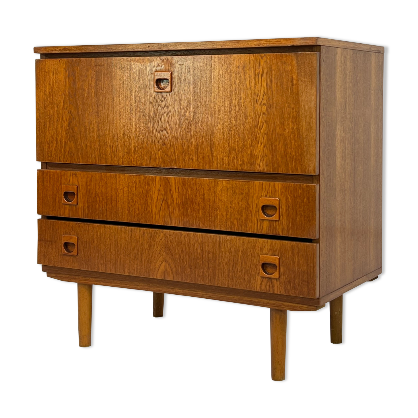 Teak storage cabinet design 50s - 60s