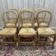 Série de 6 chaises paillées Louis Philippe