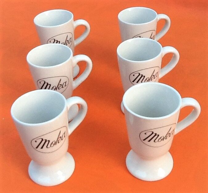 Suite suite of 6 mazagrans in Moka ceramic