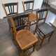 Series of 4 bistro chairs "Luterma" vintage 1960s