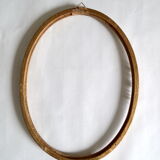 Oval gilded wooden frame