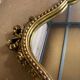 Miroir doré de style Louis XV 30x55cm