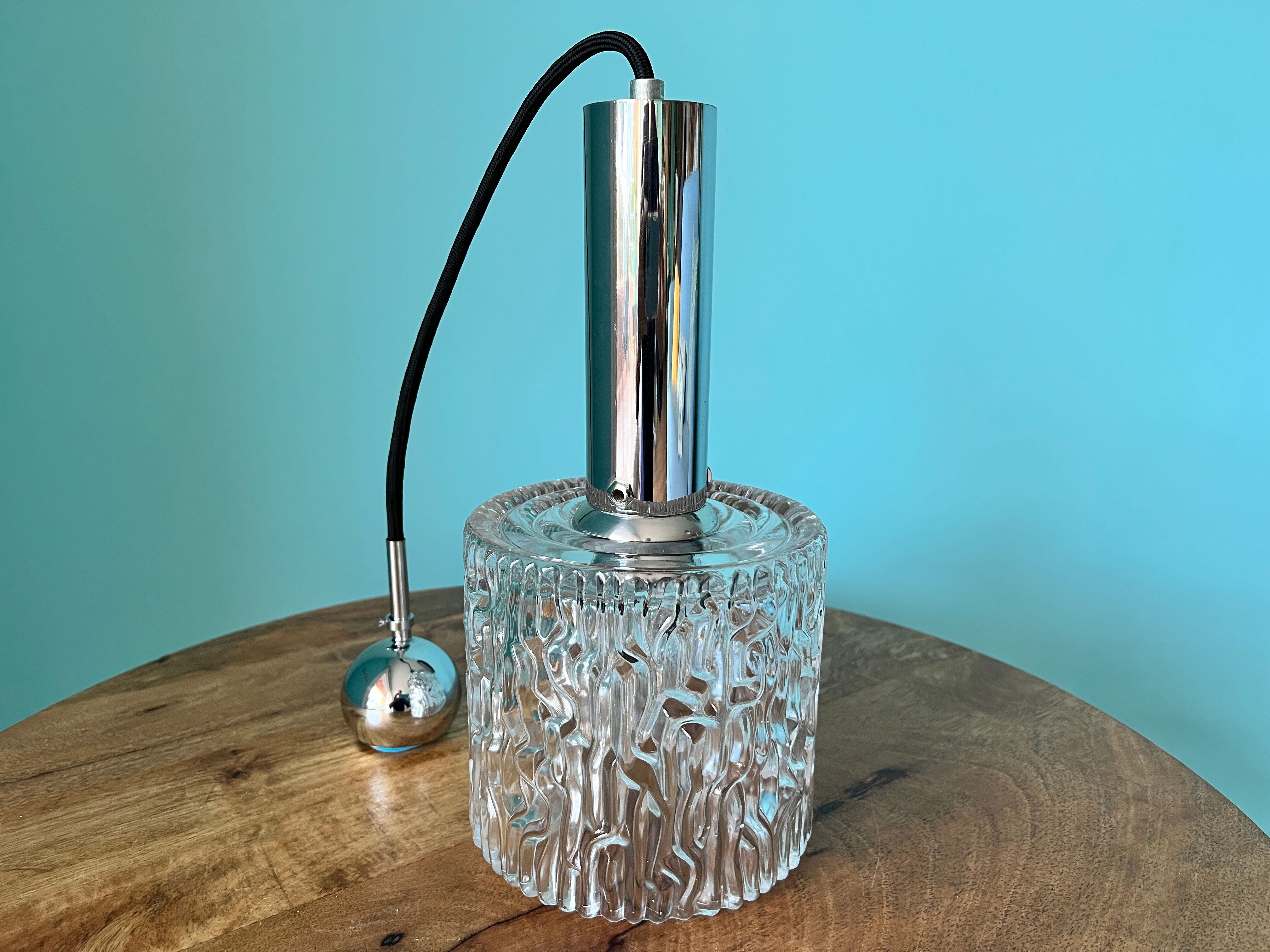 Art deco lamp / Mid century modern lamp / home decor from 1960s / ceiling pendant lamp shade