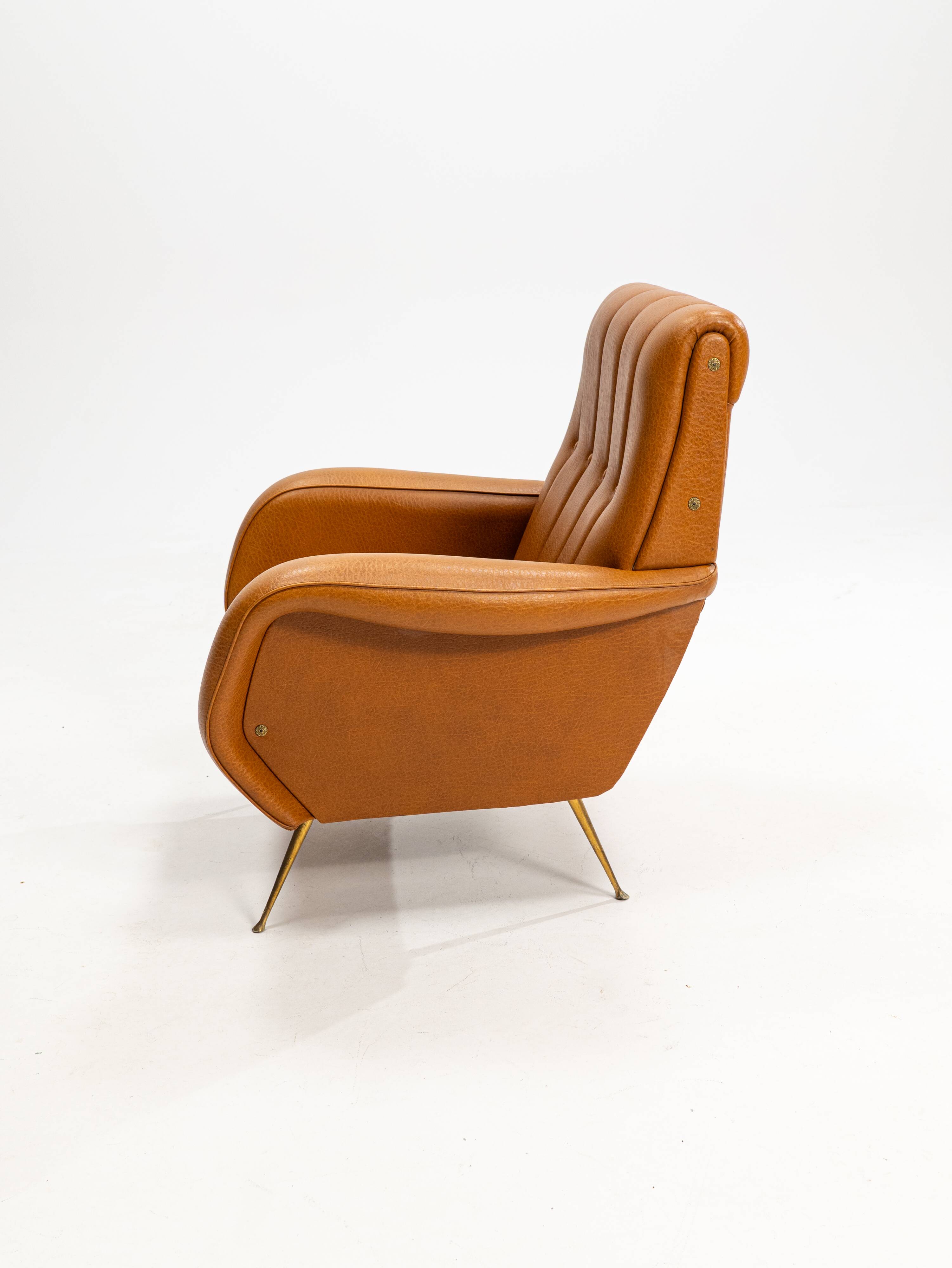 Italian armchair in the style of 'Lady' by Marco Zanuso for Arflex, 1950s