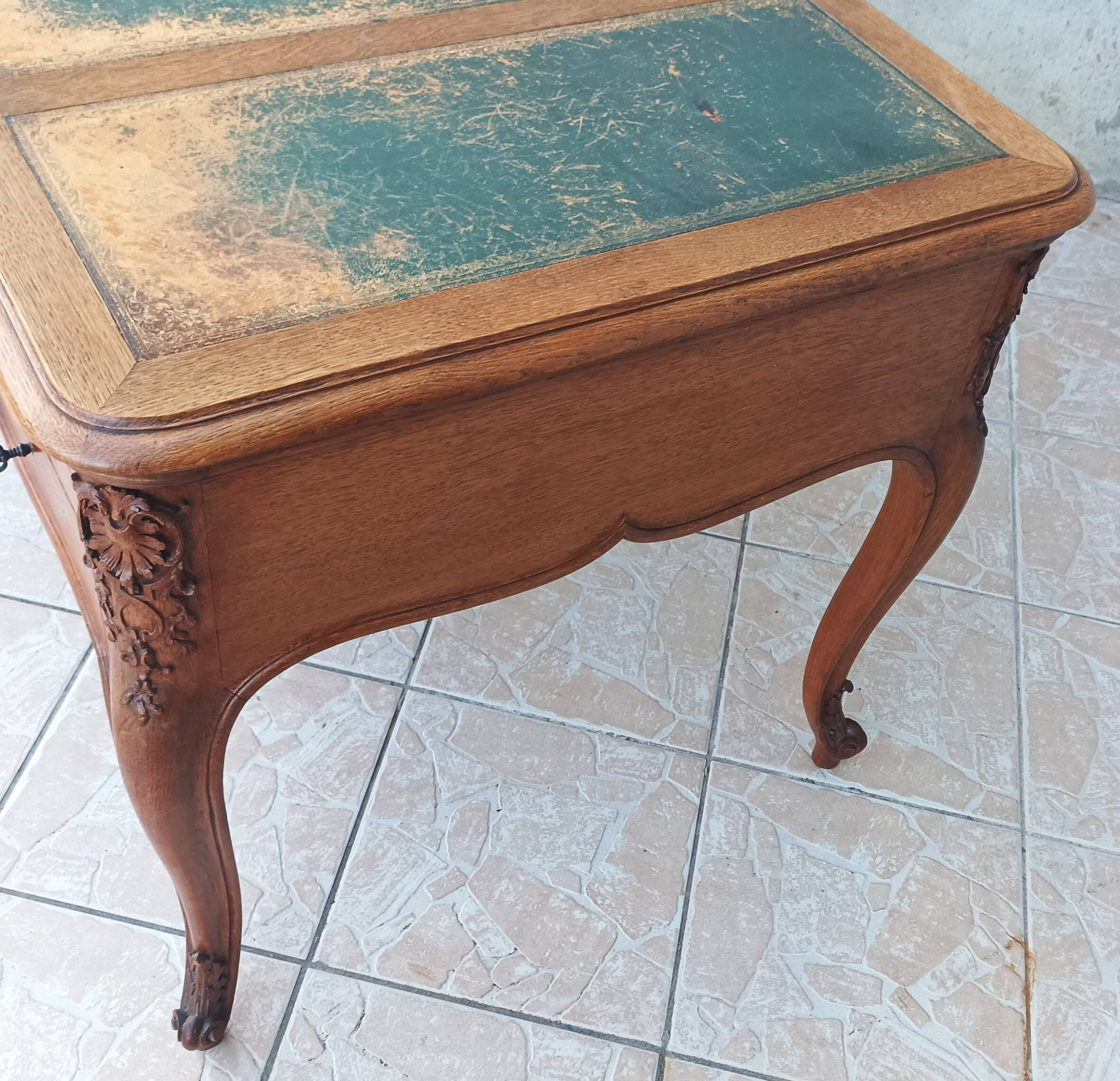 Louis XV oak desk