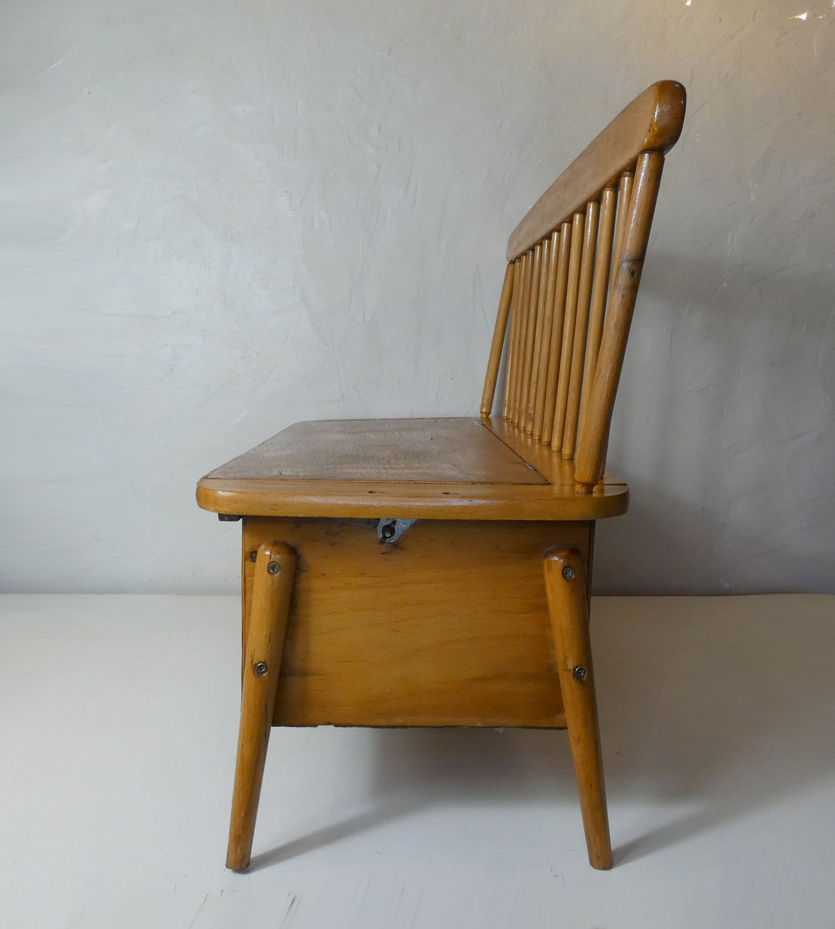 Old wooden bench for children