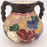 Jérôme MASSIER, Vallauris, France - Vase with handles in glazed earth - 1950s