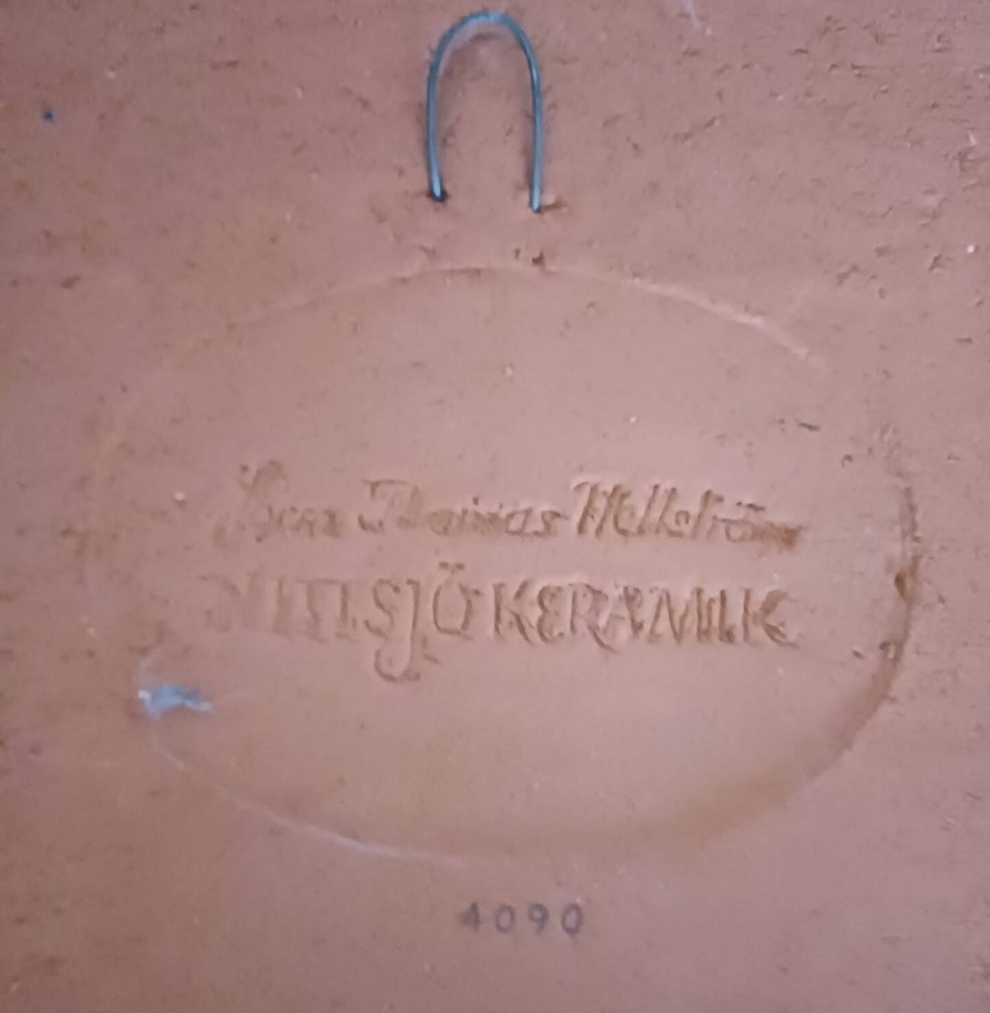 laque murale céramique scandinave Thomas Hellström - Nittsjö Keramik 1970