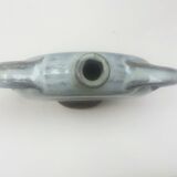 Vernified ceramic vase with handles