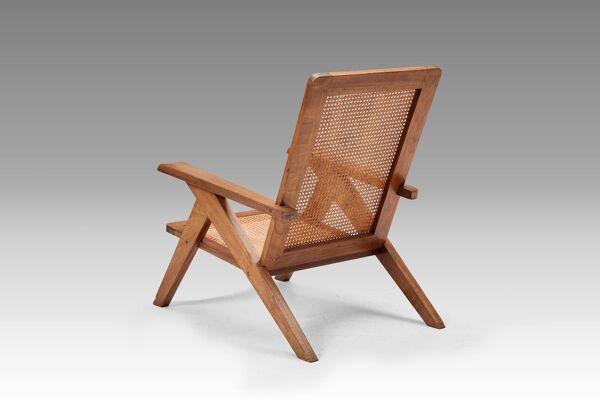 Chaise longue en rotin