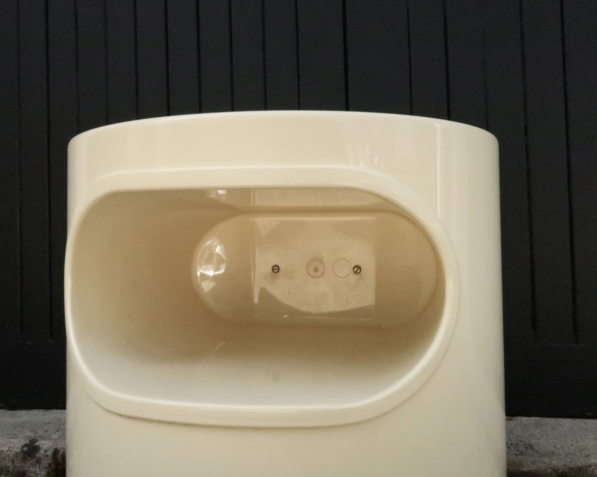 Giano bedside table by Artemide in plastic, 1960s.
