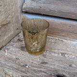 Ancien verre gobelet verre égglomisé mercurisé