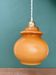 Vintage orange opaline suspension globe