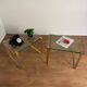 Pair of vintage gilt coffee tables by Friedrich Wilhelm Möller, 1970s