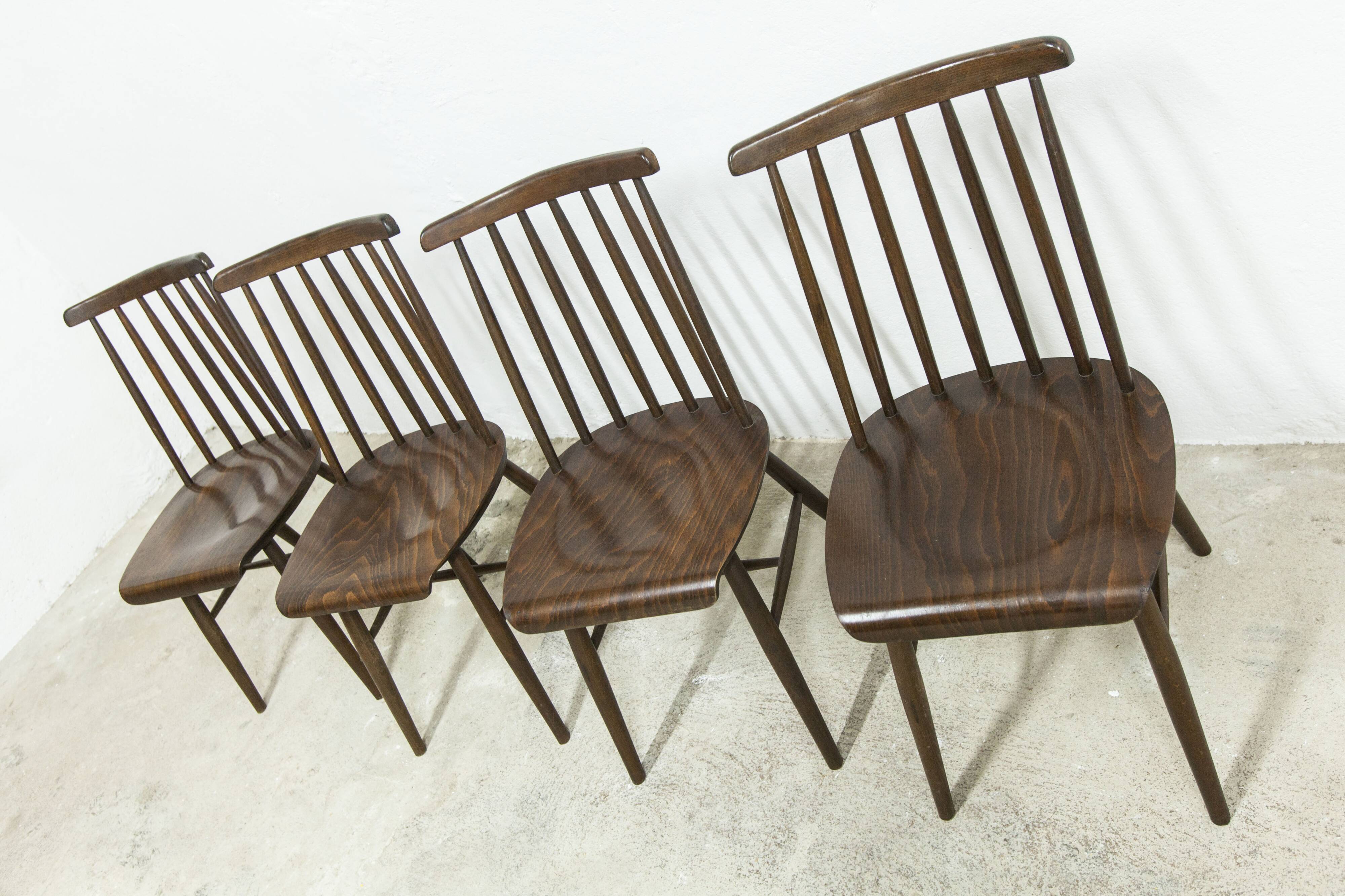 Lot de 4 chaises swr fanett de Ilmari Tapiovaara