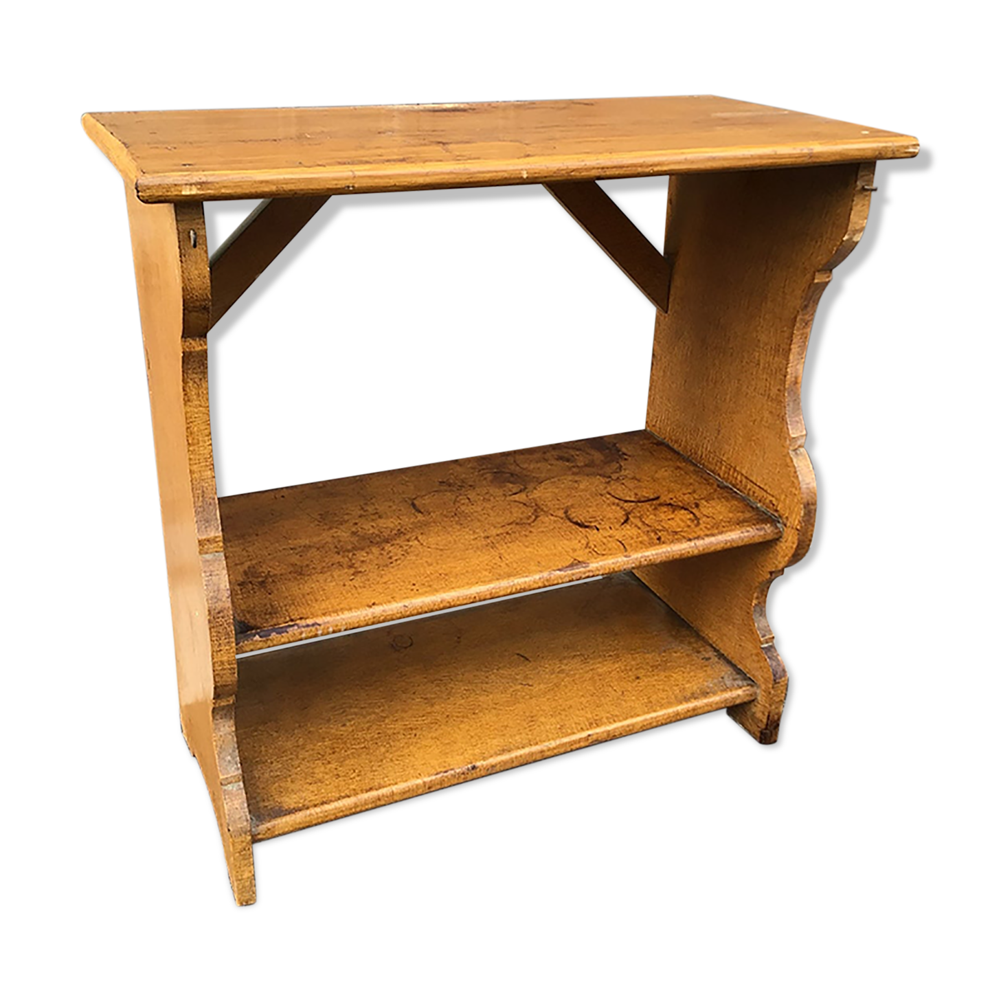 Étagère paysanne vintage rustique