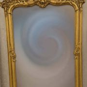 grand miroir doré Napoleon III au masque