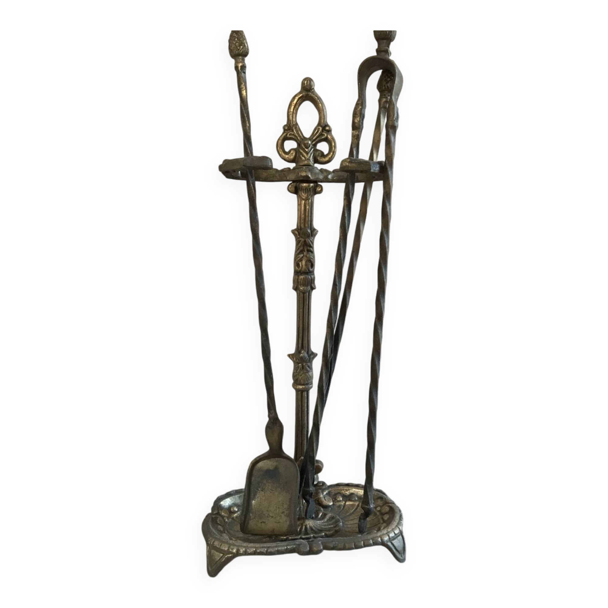 Solid brass fireplace mantelpiece