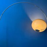 Mid-century space age mushroom arc floor lamp by GEPO