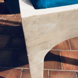 Vintage chairs and white marble design