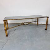Gilded Regency coffee table by Giovani Banci for Hermès, Italy, 1970s