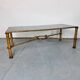 Brass coffee table in Regency style by Giovani Banci for Hermès, Italy, 1970s.