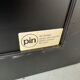 Rare Italian space age black square mirror by Colombini for Kartell
