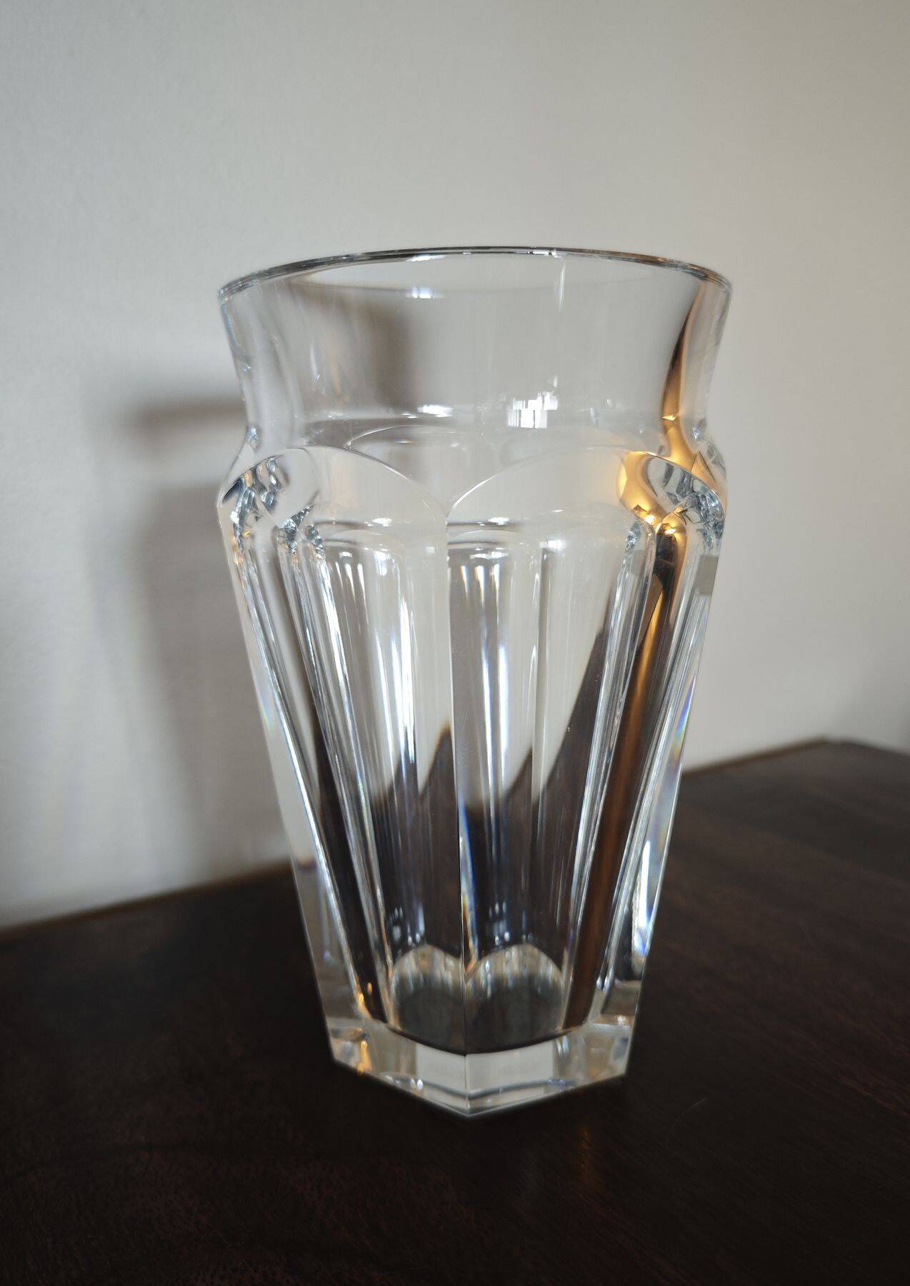Baccarat Cut Crystal Vase - Nelly Harcourt 17cm