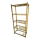 Bamboo and smoked glass bookcase, circa 1970