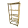 Bamboo and smoked glass bookcase, circa 1970