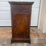 Bedside table in painted sheet metal