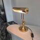 Vintage gold Art Deco banker lamp