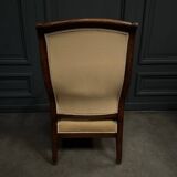 Voltaire armchair with 19th century mahogany system