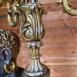 Nubian torch floor lamp