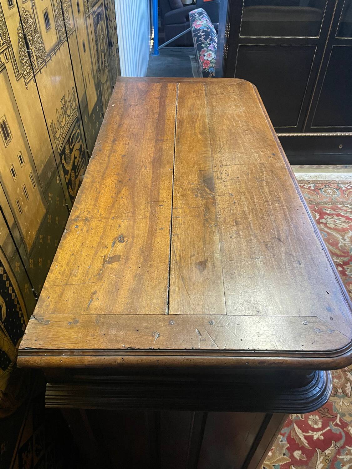 Louis XIV period hunting or wood paneling buffet