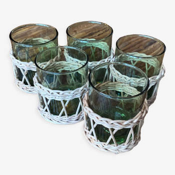 Series 5 glasses with wicker