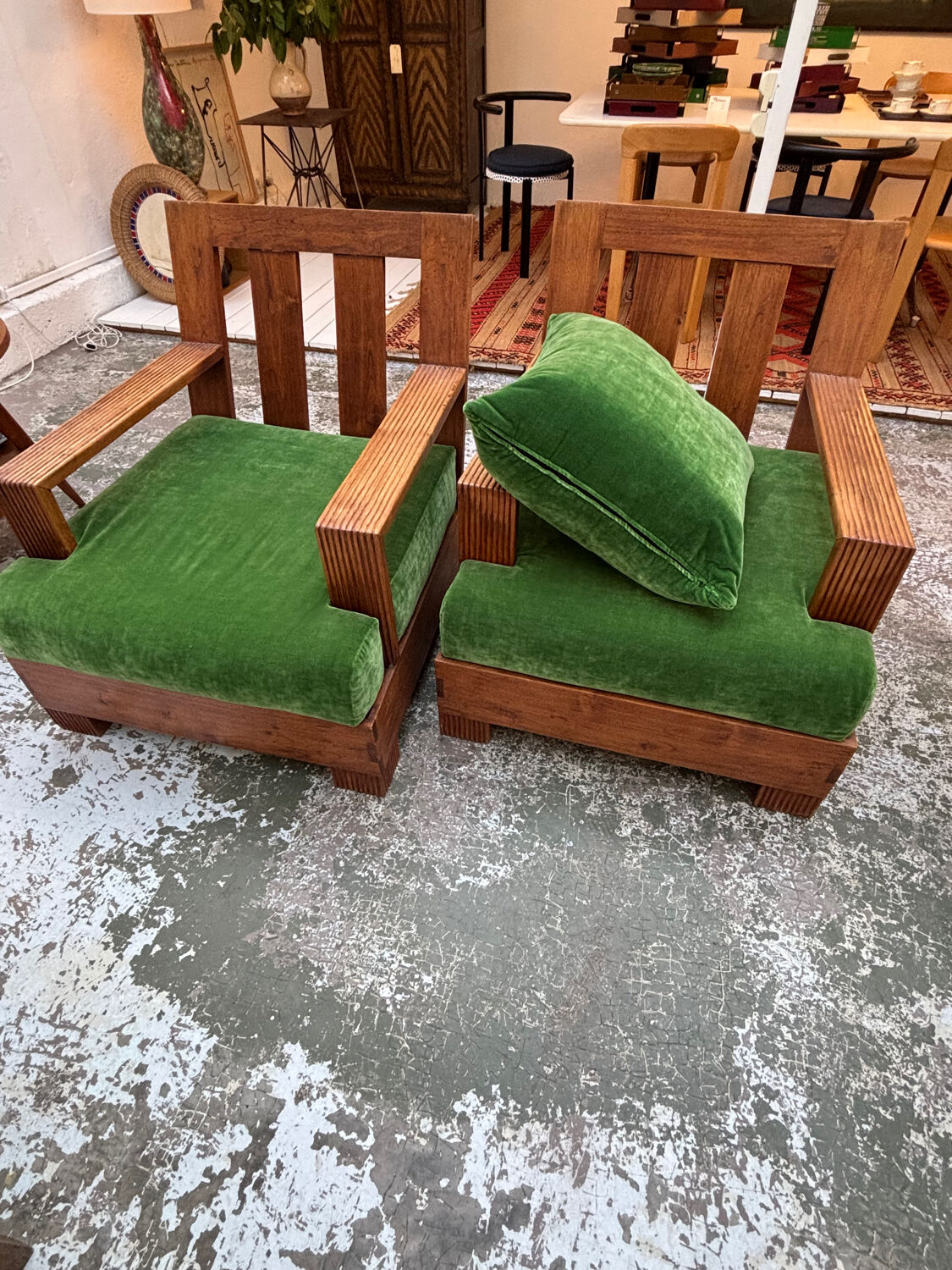Pair of Art Deco armchairs