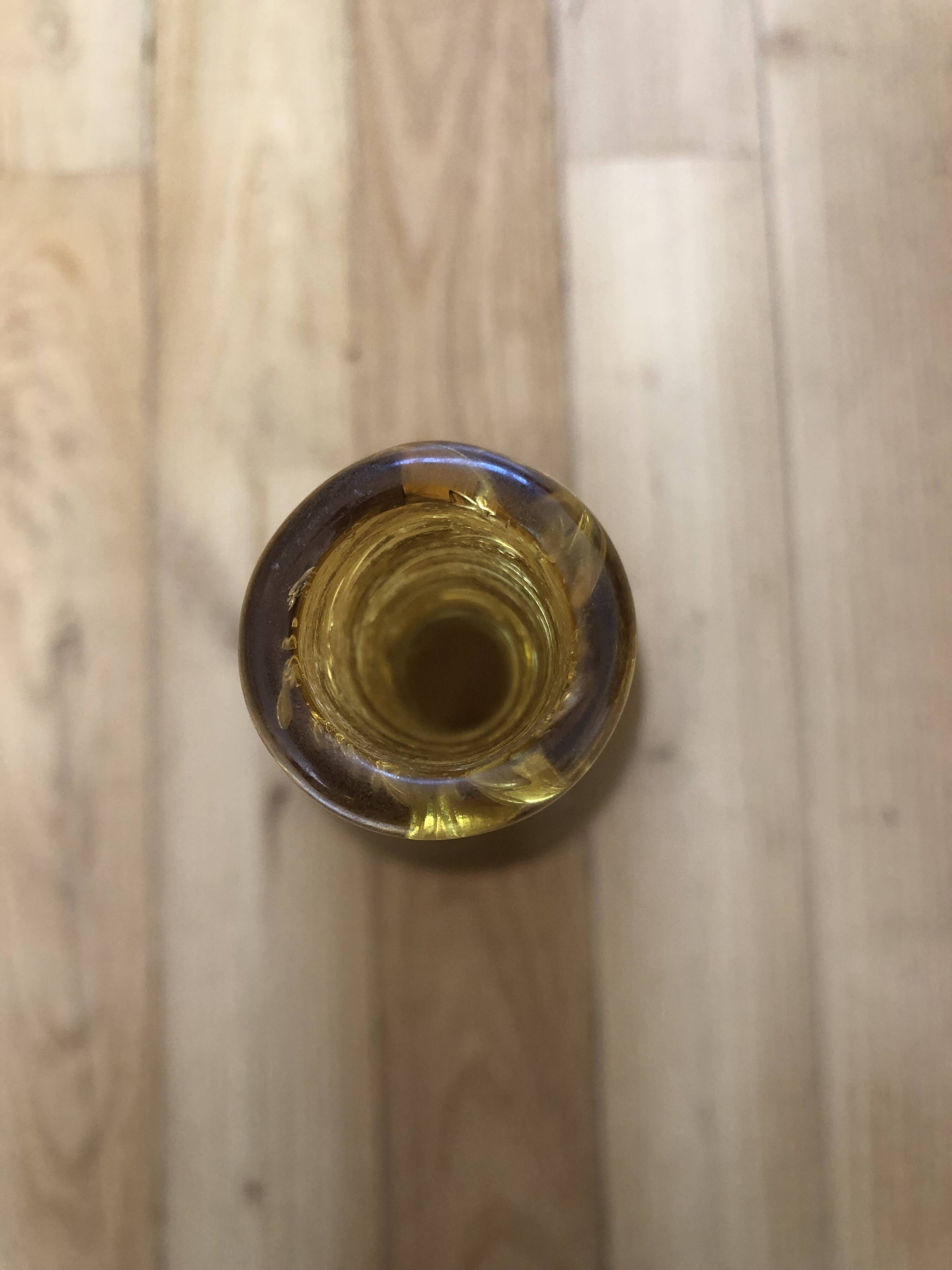 Vase soliflore en verre bullé