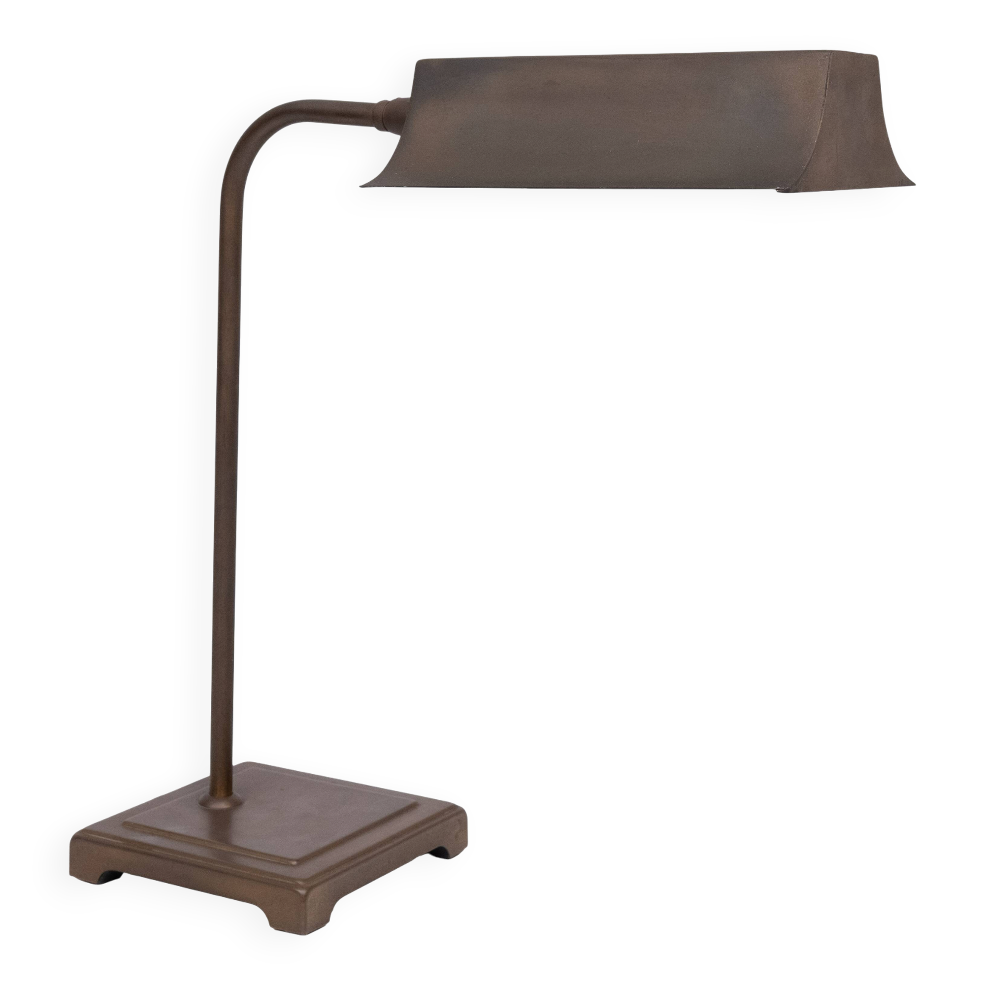 Herda Bronze Desk Lamp, Vintage 1970s, Holland