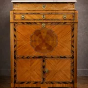 Secretary from the Louis XVI era in precious wood marquetry.