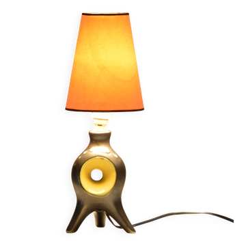 Lampe de chevet en céramique style Jouve, Vallauris années 50
