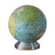 Globe terrestre lumineux verre 1950