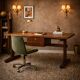 Bureau d’écriture vintage en placage de bois exotique, design, Italie, années 1960
