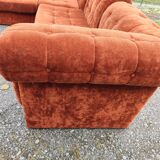 Modular velvet sofa bench 5 blocks