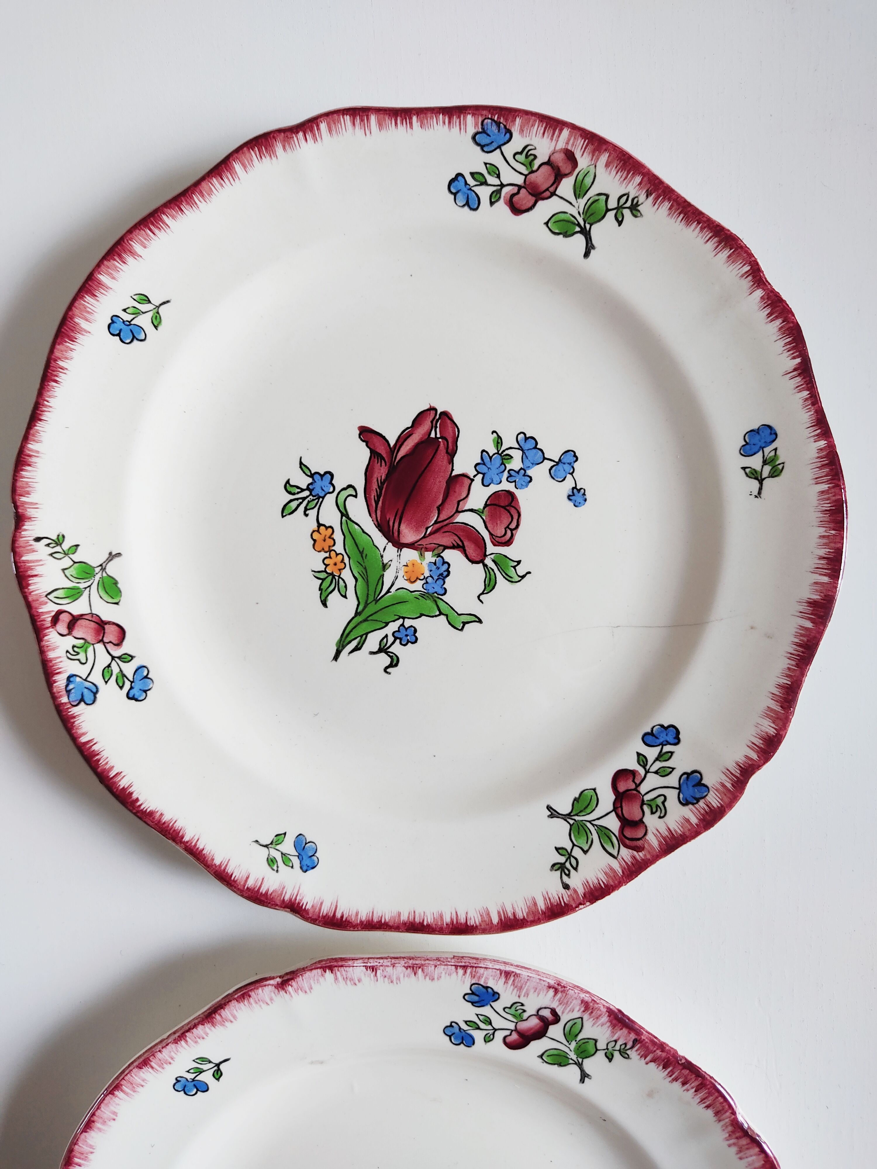 Pair of Gien plates