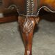 Victorian restored George II style high-back leather canapé