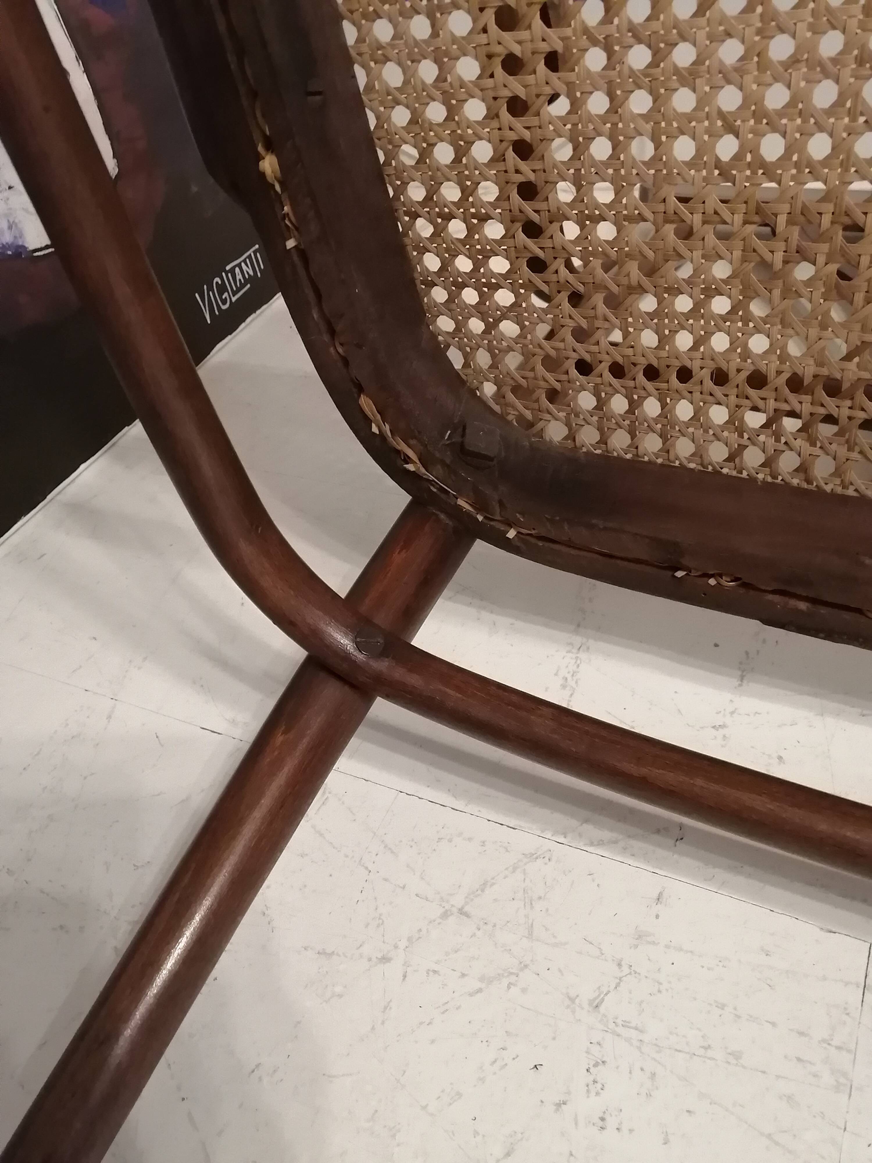 Bent wood bench