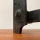 Mid-century brutalist wrought iron candlestick
