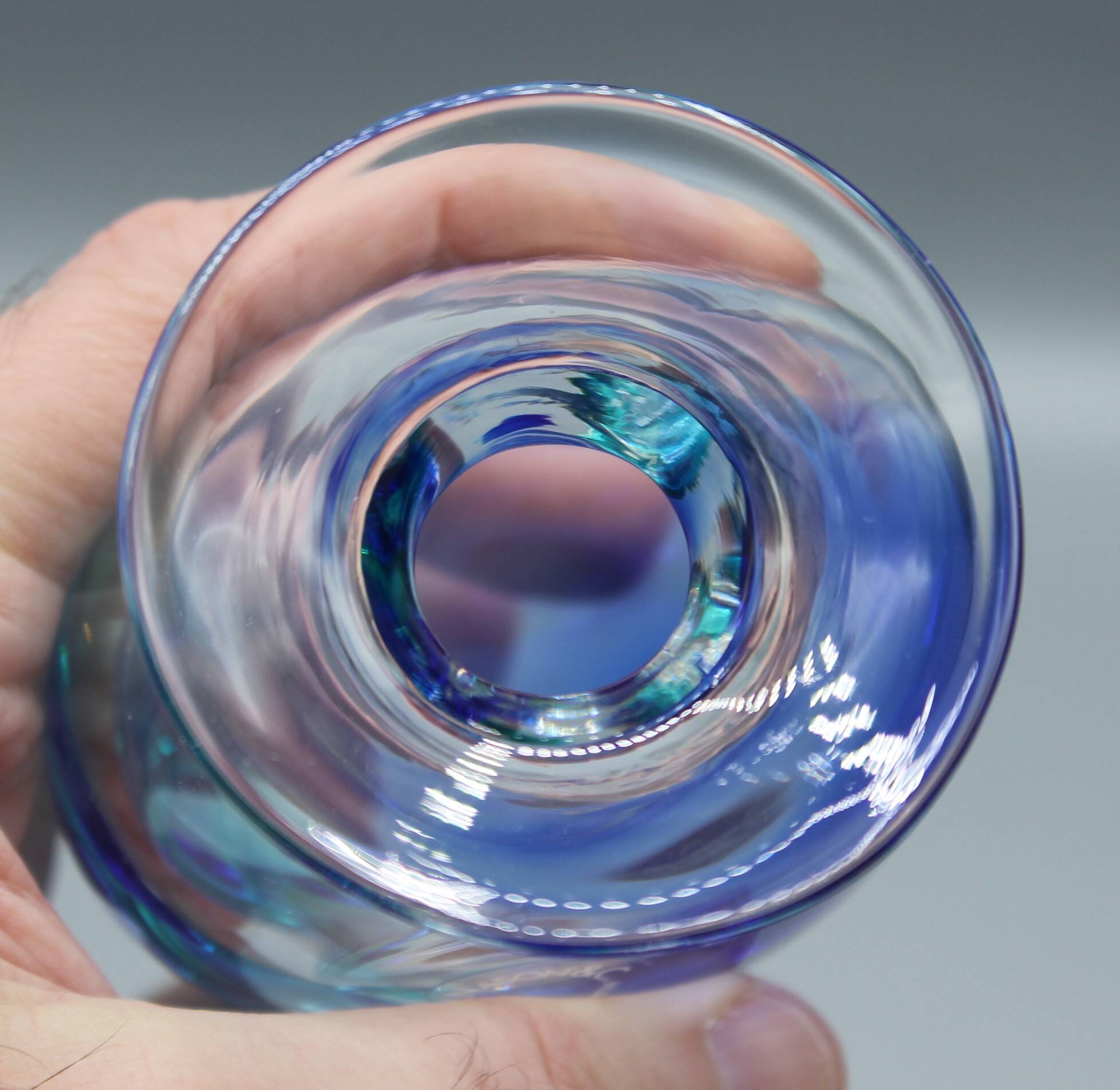 Murano glass vase vincenzo nason - italy sommerso