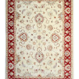 Tapis floral tissé à la main en laine rouge ziegler - 200x282